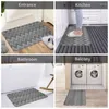 Carpets Home Patterns Grey White Floor Door Bath Kitchen Mats Indoor Boho Chic Zigzag Doormat Garage Entrance Rug Carpet Footpad