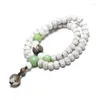 Strand Natural Star Moon Bodhi Zi Buddha Beads Bransoletka Wysoka gęsta Biała Białe Rok Mężczyzny i Kobiety