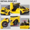 124 720s Super Sportcar Sound Light Miniatures Alloy Diecast Model Car Presents For Boyfriend Toys For Kids Christmas Gifts 240118