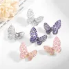 Dangle Earrings Korean Trend Butterfly Stud 925 Silver Needle Statement Insect Ear Studs Gold-Plated Luxury Wedding Jewelry