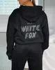 Biały projektant dresowy Fox Zestawy bluzy z kapturem dwa 2 -częściowe kobiety odzieży męskie