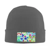 Bérets Splatoon vidéo Gamer motif Bonnet chapeaux Hip Hop tricot chapeau pour femmes hommes automne hiver chaud Skullies bonnets casquettes