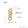 Stud Hip Hop Claw Seting Cubic Zirconia Bling Out Cuban Link Chain Tassel Earring For Men Rapper Jewelry Drop Studstud264s