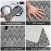 Teppiche Home Patterns Grau Weiß Boden Tür Bad Küche Matten Indoor Boho Chic Zickzack Fußmatte Garage Eingang Teppich Teppich Fußpolster