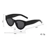 Designer Sunglasses Brand Trendy Retro Cat's Eye Sun Glasses Narrow Framing UV400 Lenses Advanced Sense Eyewear for Unisex Driving