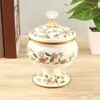 Storage Bottles Cereal Container Enamel Jar Honey Multi-function Candy Tea Holder Home Accessory Canister