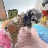 Designer Dog Ubrania luksusowe spodnie psa odzież z klasycznym literą, pupy psa kostiumy kombinezon Pet kombinezon spodnie dla psa stroje dla małego psa khaki l a943