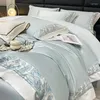 Bedding Sets Egyptian Cotton Set Luxury High Quality Pure Embroidery Duvet Cover Bed Sheets And Pillowcases Comforter