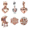 Vente de perles de clé de verrouillage, breloques adaptées au Bracelet en argent Sterling Original, breloque en forme de cœur pour pendentif, collier, bijoux
