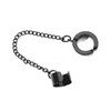 Rücken Ohrringe GSOLD Hip Hop Edelstahl Doppel Kein Piercing Kette Ohr Manschette Für Frauen Ästhetischer Schmuck Schwarz Farbe Baumeln Wrap