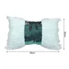 Pillow Sequin Long Plush Splicing Throw Cover Decorative Case Living Room Couch Bed Pillowcase