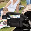 Kinderwagenonderdelen Universele organizer Multifunctionele babytas met geïsoleerde zuigfleshouder voor ouders