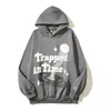 High Street Hip Hop Travis sliten Fångad i Time Foam Printed Hoodie tröja