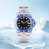 남성용 세라믹 시계를위한 자동 기계적 시계 40mm 풀 스테인리스 스틸 글라이딩 걸쇠 수영 손목 시계 Sapphire Luminous Watch Montre de Luxe With Box