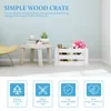 Car Organizer Wooden Storage Wood Crate Crates Box Farmhouse Decorative Boxes Desktop Nesting Bin Sundries Basket Container Toys