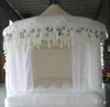 Alta qualidade engraçado pvc inflável casamento bounce castelo festa pulando castelos branco adulto crianças casa saltitante