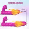 Sugande tryckande vibrator för kvinnor klitoris sucker stimulator teleskop rotation g-spot vibratorer kvinnliga sexleksaker för vuxna 240126