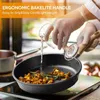 Pans YIIFEEO Friture antiadhésive poêle à induction Set poêle en granit pour la cuisson de l'omelette ustensiles de cuisine