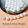 Xf800 Pure 18k Yellow Gold Necklace Pendant Natural Freshwater Pearl Trendy Party Gift Real AU750 Fine Jewlery for Women D221 240118