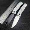 BM Mini Bugout 533 couteau pliant de poche S30V lame à pointe de chute tactique chasse Camping extérieur couteaux EDC-poignée blanche