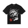 Camiseta Hellstar Designer Masculina e Feminina Camiseta Moda Hip Hop Moda Americana Nova Manga Curta Estampa Grande Camiseta de Algodão Solta para Homens e Mulheres