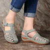 Summer Open Sandals Toe Fashion Classics Adult Women S Wedges Plus Size Buckle Zapatos De Mujer Footwear Wedge Plu Zapato 193