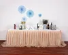 Table Skirt Organza Tulle Tutu For Wedding Birthday Party Baby Shower Banquet Decor Cloth Skirting