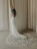 TOPQUEEN V52 3D fleurs voile de mariage avec perles voiles de mariée Long Train douche nuptiale Veu de mariée 3 mètres Veu de Noiva 240123