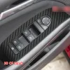 Car Interior Sticker Gear Box Protective Film For Mazda CX-30 2019-2023 Car window Panel Sticker Carbon Fiber Black