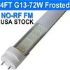 4 Feet LED Light Tube 2 Pin G13 Base T8 Ballast Bypass Required, Dual-End Powered, 48 Inch T8 72W Flourescent Tube Replacements,7200 Lumen Barn usastock