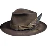 Bérets élégant chapeau britannique plat feutre pour carnavals gentleman drop