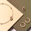 Love Circle Series 18k Gold Ear Drop Sexy Ladies Gift Couple Earring Drop