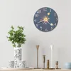 Relógios de parede Relógio artístico silencioso digital mudo design placa de densidade sem tique-taque decoração delicada