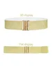 Gouden Riem Dames Decoratieve Riem Donsjack Trui Met Rokriem Veelzijdige Rokriem Elastische Brede Tailleafdichting SCB0319 240119