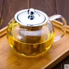 Odporny na ciepło szklany garnek do herbaty Zestaw Kwiat Puer Kawa Teapot Wygodny z Infuser Office Home Teacup212e