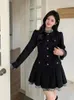 Casual Dresses Plus Size Formal Occasion Turtleneck A-Line Dress Japanese Fashion Luxury One-Piece Frocks Office Lady Streetwear 2024 Spring