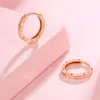 Xinfly grossist AU750 REAL Women Ladies Jewely Custom Design Trendy Pure 18K Solid Gold Round Small Mini Hoop Earrings