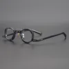 Designer Classic Tortoiseshell Japanese Small Square Hand Made Retro Glasses Herr- och kvinnors höjd Face Optical Fashi317R