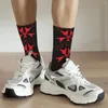 Chaussettes pour hommes drôle Happy Trv Kvnt rouge rétro Harajuku lourd noir métal Style de rue nouveauté motif équipage fou chaussette cadeau imprimé