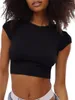 Women's Tanks Vintage-inspired Women S 2000s Sleeveless Crop Top With Retro Tie-Up Back And Solid Color Design - Trendy Y2K Streetwear