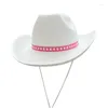 Berretti Cappello da Cowboy con Fibbia per Cravatta Multifunzione Cappello Decorativo per Feste Ornamento Artigianato per Donne Adulti Costume Femminile Cosplay