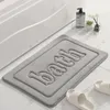 Tapis de bain absorbant en mousse à mémoire de forme, antidérapant, pour salle de bain, côté baignoire, paillasson de salle de douche, coussinet de pied de toilette, 240122