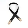 Bälten Kvinnor Luxury Belt Universal Elastic Stretch Bandage Leather Stretchy SCB0205