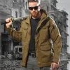 Vestes de chasse M65 armée vêtements randonnée coupe-vent tactique hommes imperméable vol pilote manteau à capuche Camouflage militaire veste de terrain