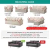 1/2/3/4 Seat Velvet Plush Sofa Covers för vardagsrum All-Inclusive Couch Cover Elastic Case SOFA Slipcover Stretch 240119