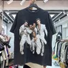 Tees 티셔츠 남성 록 스타 프린트 인스 셔츠 미국 크기 디자이너 Tshirts 힙합 실제 사진 최신 24SS