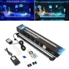 Iluminações UE / EUA Plug 1848cm 5050 RGB LED Aquarium Air Bubble Light Fish Tank Bar Luz Aquática Lâmpada Submersível À Prova D 'Água Controlador RF