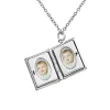 Necklaces Custom Photo Locket Album Photo Necklace with Gold/Silver Color Personalized Memory Photo Picture Tiny Locket Nekclace Gift