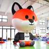 6MH (20 ft) med flytande grossistkampanjförsäljning Uppblåsbar maskot Tecknad karaktär Animal Colorful Fox and Rabbit anpassad livsliknande reklam