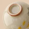 Tazze Piattini 2 pz 50 ml Erba Grigio Tazza da tè dipinta a mano Tazze da tè in ceramica Set cinese per la casa Master personale singolo